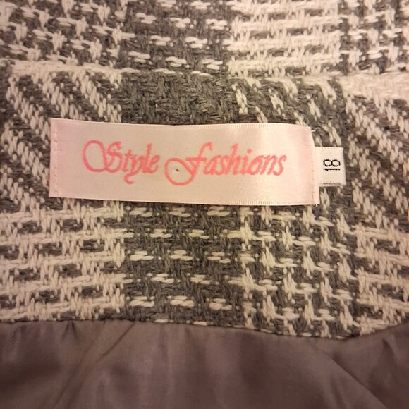 NEW Women’s Gray White Double-Breasted Lined Trench Coat Winter Outerwear 18 XL - Picture 11 of 11